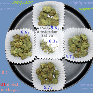 SQdC - TGOD, Highly Dutch Organic - Amsterdam Sativa - Dried @ 210 F for 30 min., then sampled...